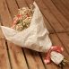 Full view of Dried Red Roses Bouquet wrapped in tissue paper and tied with silk bow from Silver Acres